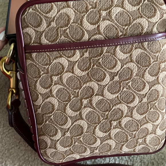 NEW WITH TAGS Coach Crossbody with Cowboy Metal Decals - Picture 4 of 7
